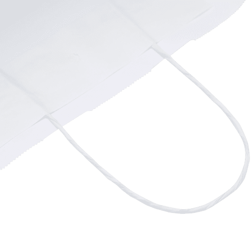 Personalisable XXL White Kraft Paper Bags with Twisted Handles in White from Total Merchandise