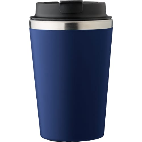 Engraved 350ml Stainless Steel Travel Mug with a design from Total Merchandise - Blue