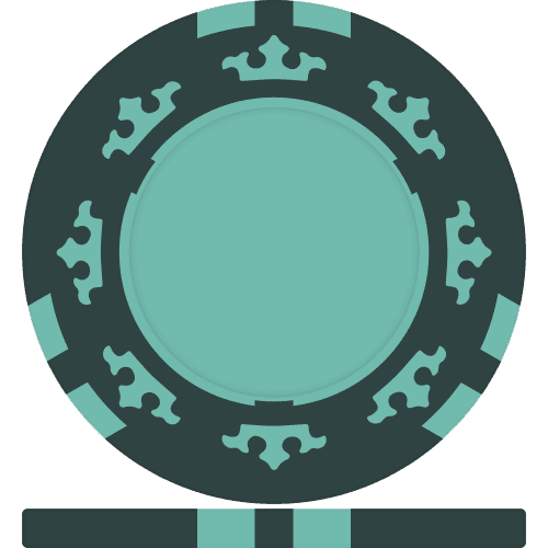 Custom Crown Poker Chips with a design from Total Merchandise - Green