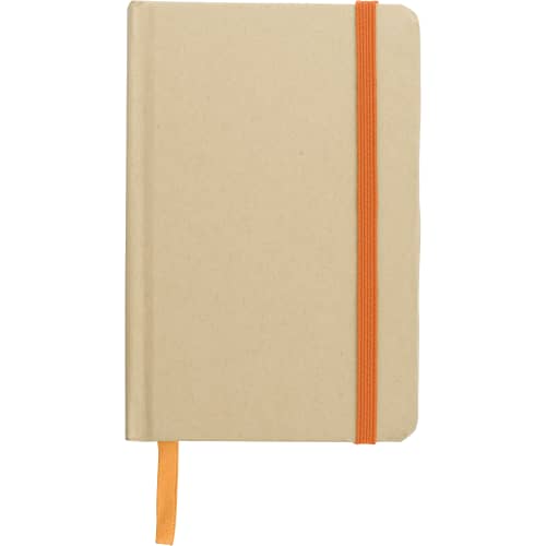 Promotional  A6 Kraft Notebooks with a design from Total Merchandise - Orange