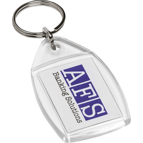 Promotional P5 Keyring Printed with Your Design to the Insert from Total Merchandise