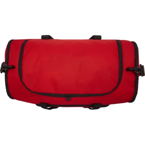 An image of the top of the Red Retrend GRS Rpet 40L Duffel Bag