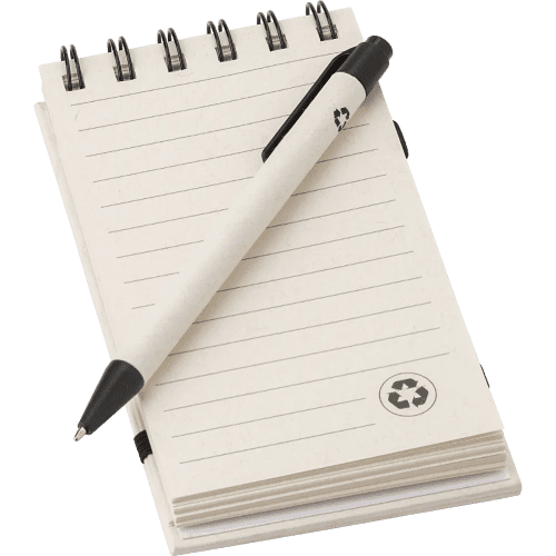 Promotional printed A6 Recycled Milk Carton Notebook from Total Merchandise