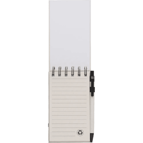 Branded A6 Recycled Milk Carton Notebook with a design from Total Merchandise