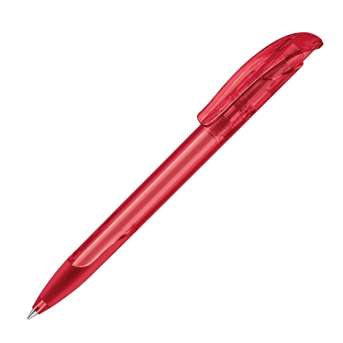 Promotional Challenger Soft Clear Pens in Cherry from Total Merchandise