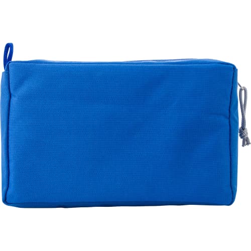 Custom branded RPET Toiletry Bag with a design from Total Merchandise - Blue