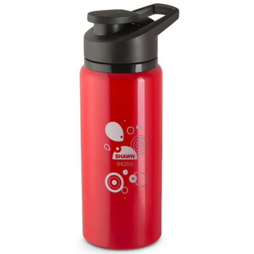 Custom Branded 500ml Shawn Eco Aluminium Bottles in Red from Total Merchandise