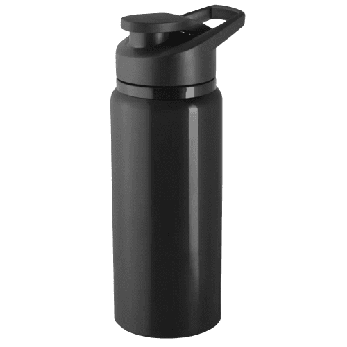 Custom Printed 500ml Shawn Eco Aluminium Bottles in Black from Total Merchandise