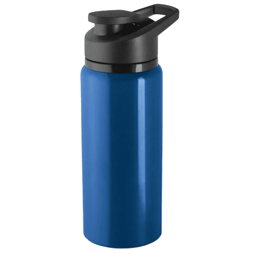 Logo Branded 500ml Shawn Eco Aluminium Bottles in Blue from Total Merchandise