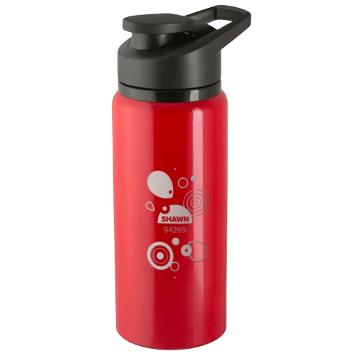 Custom Branded 500ml Shawn Eco Aluminium Bottles in Red from Total Merchandise