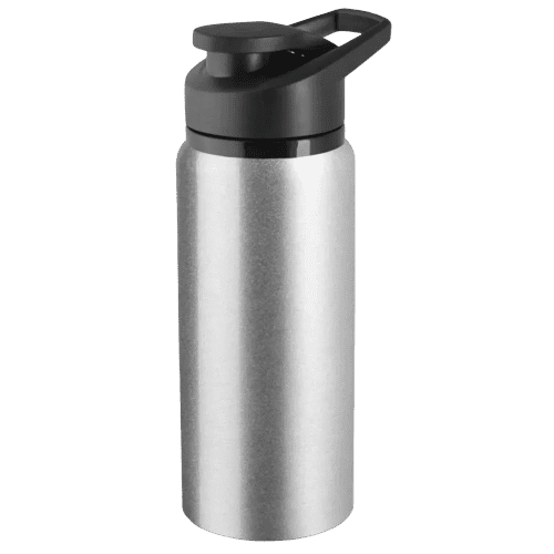 Customisable 500ml Shawn Eco Aluminium Bottles in Silver from Total Merchandise