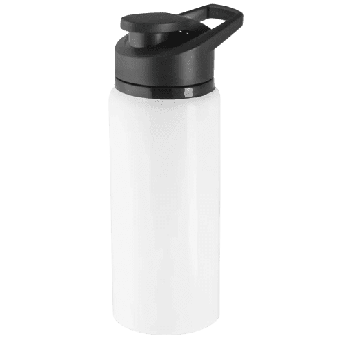 Personalisable 500ml Shawn Eco Aluminium Bottles in White from Total Merchandise