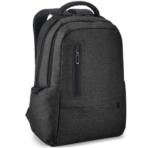 Promotional Boston 17" Waterproof Laptop Backpack in Black from Total Merchandise