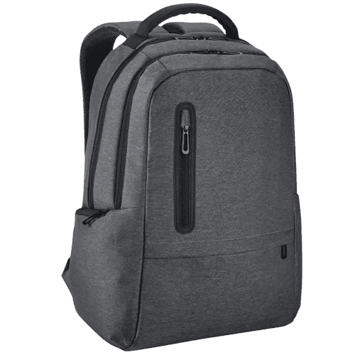 Logo Printed Boston 17" Waterproof Laptop Backpack in Dark Grey from Total Merchandise