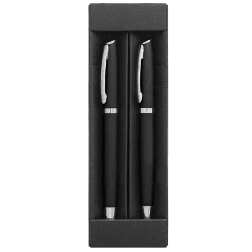Custom Branded Recycled Aluminium Pen Set with a design from Total Merchandise