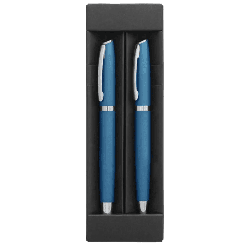 Logo printed Recycled Aluminium Pen Set with a design from Total Merchandise