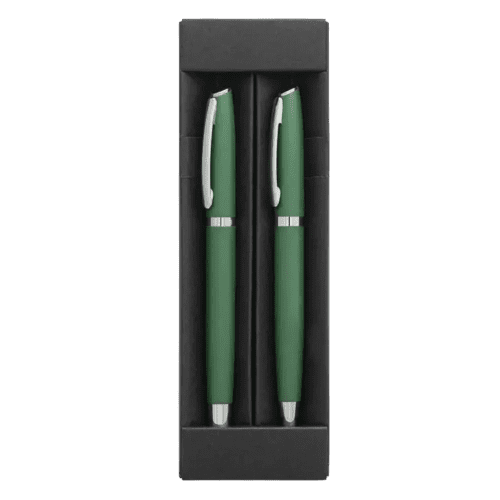 Logo branded Recycled Aluminium pen Set with a design from Total Merchandise