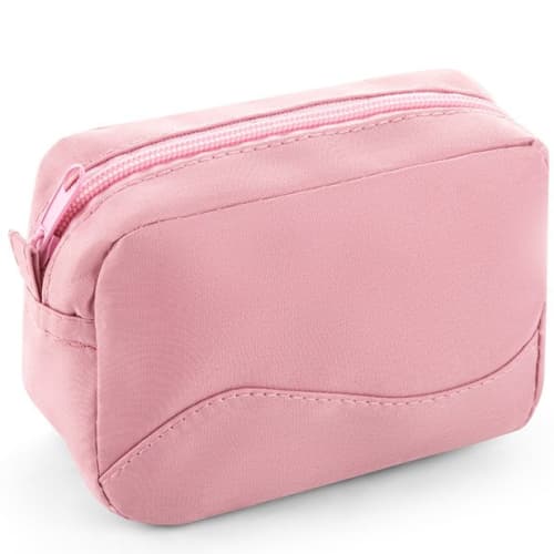 Custom Printed Marie Microfibre Toiletry Bag in Light Pink from Total Merchandise