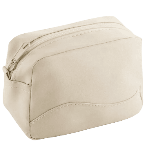 Branded Marie Microfibre Toiletry Bag in Beige from Total Merchandise