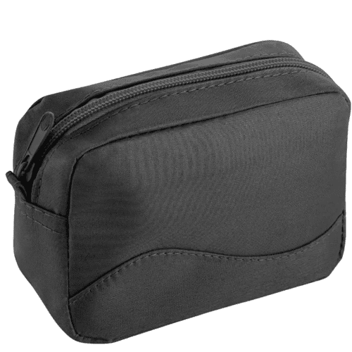 Logo Branded Marie Microfibre Toiletry Bag in Black from Total Merchandise