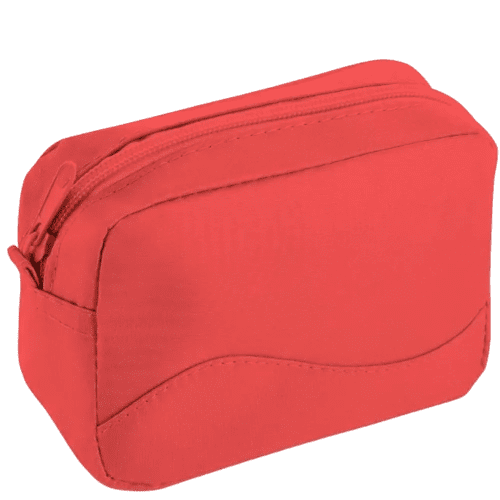 Promotional Marie Microfibre Toiletry Bag in Red from Total Merchandise