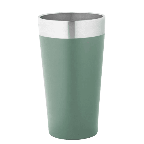 Logo Branded Grace Stainless Steel Travel Cup in Army Green from Total Merchandise