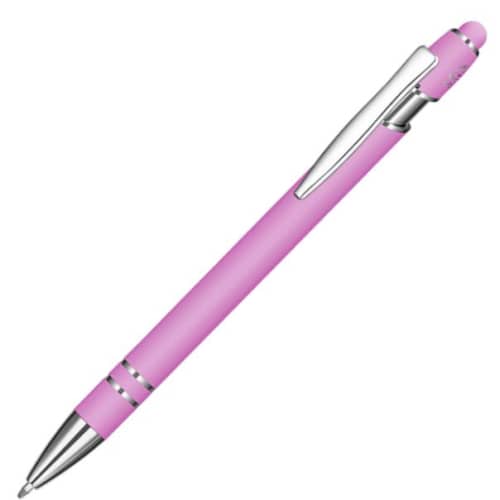 Logo Branded Astra-i Soft Feel Ballpen in Lilac from Total Merchandise