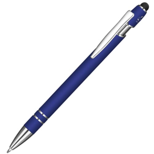 Personalised Astra-i Soft Feel Ballpen in Royal Blue from Total Merchandise