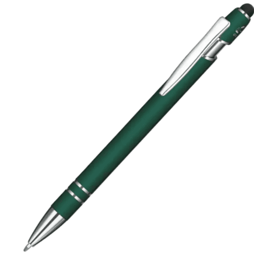 Custom Astra-i Soft Feel Ballpen in Dark Green/Black from Total Merchandise