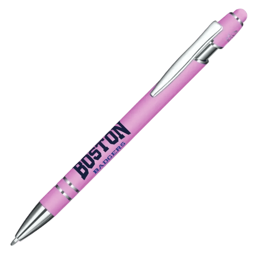 Logo Branded Astra-i Soft Feel Ballpen in Lilac from Total Merchandise