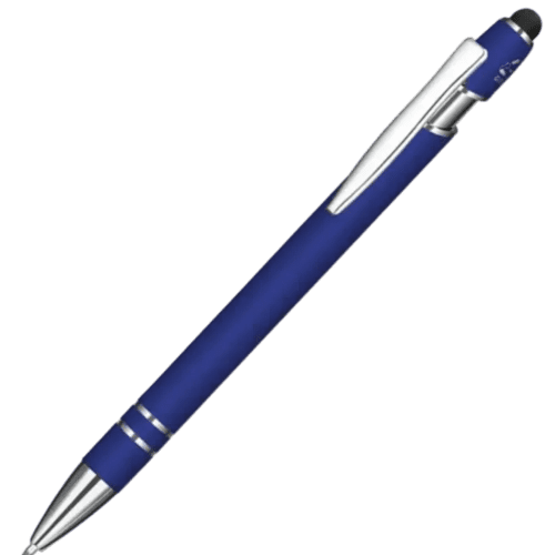 Personalised Astra-i Soft Feel Ballpen in Royal Blue from Total Merchandise