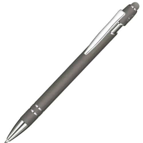 Promotional Printed Astra-i Soft Feel Ballpen in Slate from Total Merchandise
