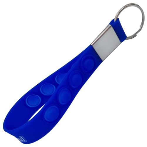 Custom Branded Silicone Loop Popper Keyring with a design from Total Merchandise