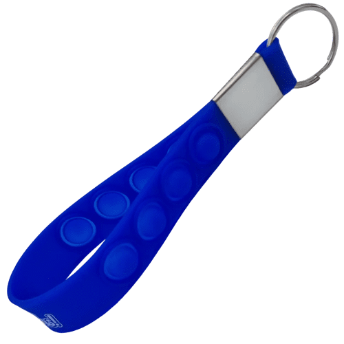 Custom Branded Silicone Loop Popper Keyring with a design from Total Merchandise