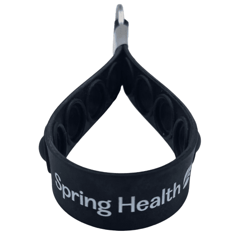 Logo branded Silicone Loop Popper Keyring with a design from Total Merchandise