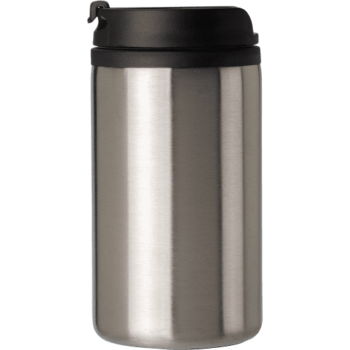 Personalisable 300ml Stainless Steel Double Walled Thermos Cup in Silver from Total Merchandise