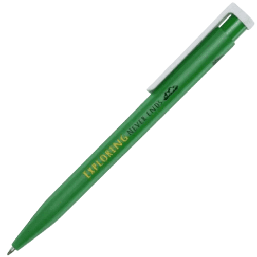 Promotional Unix Recycled Plastic Ballpoint Pen in Green from Total Merchandise