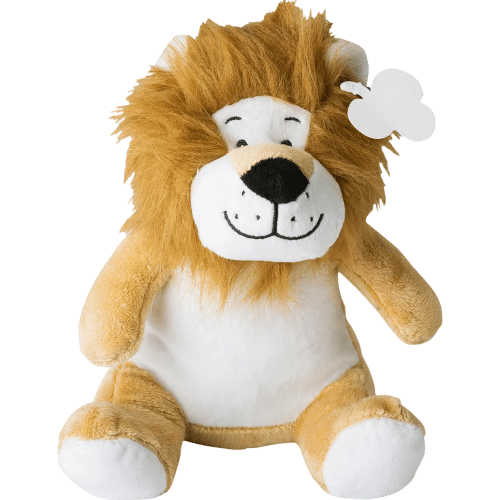Promotional Printed Plush Toy Lion with a design from Total Merchandise