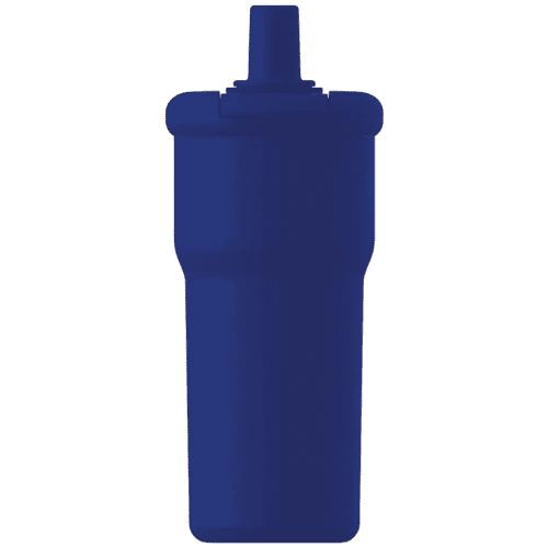 Promotional Printed Roca 600ml Recycled Insulated Cup with Straw in Navy from Total Merchandise