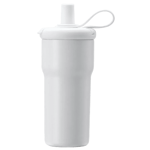 Logo Branded Roca 600ml Recycled Insulated Cup with Straw in White from Total Merchandise