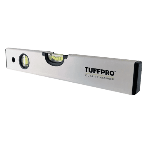 Aluminium Spirit Level in White
