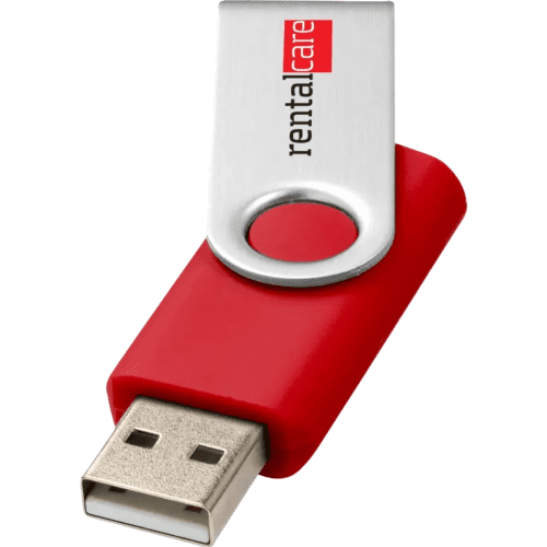 32GB Rotate Twist USB Flash Drive in Red