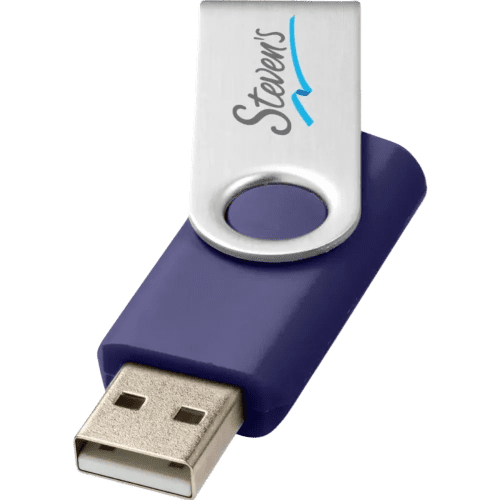 32GB Rotate Twist USB Flash Drive in Royal Blue