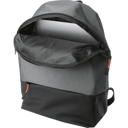 Custom Branded Two-Tone Backpack in Grey printed with your company logo from Total Merchandise