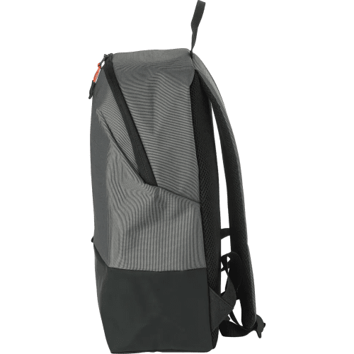 Personalisable Two-Tone Backpack in Grey printed with your company logo from Total Merchandise
