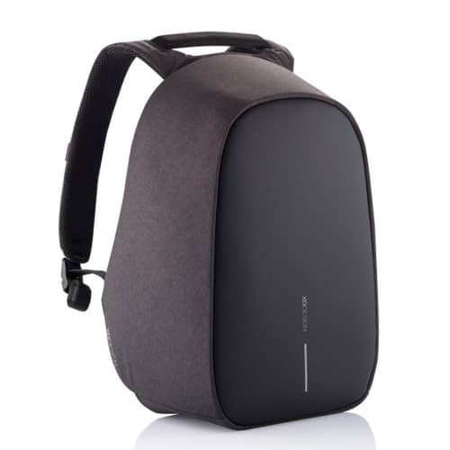 Logo Branded Bobby Hero Regular Anti-Theft Backpack in Black from Total Merchandise