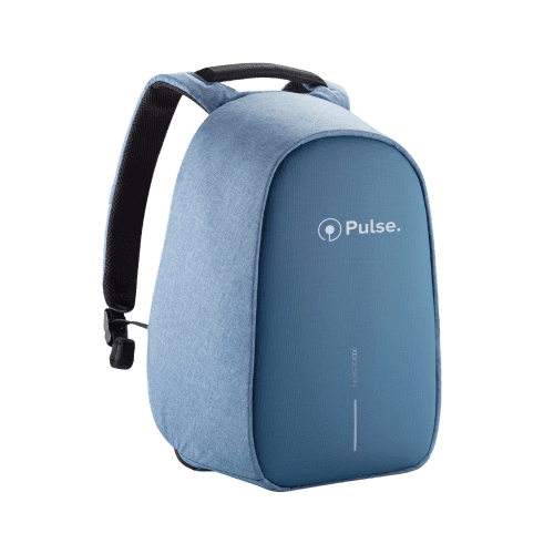 Promotional Bobby Hero Regular Anti-Theft Backpack in Light Blue printed with your company logo