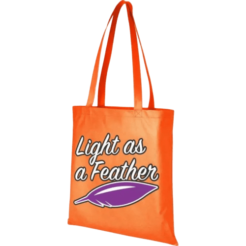 custom Branded Zeus Large Non-Woven Tote Bag in Orange from Total Merchandise
