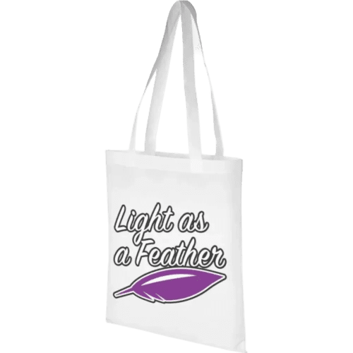 Custom Zeus Large Non-Woven Tote Bag in White from Total Merchandise