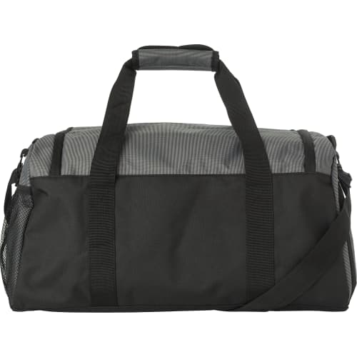 Personalisable Two Tone Duffle Bag in Grey printed with your company logo from Total Merchandise